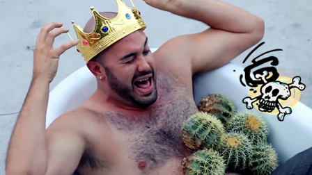 逗比用“仙人球”洗澡