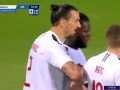 第19分钟AC米兰球员伊布拉希莫维奇进球 萨索洛
