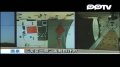 天宫一号舱内画面曝光挂有国旗和中国结