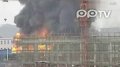 实拍重庆福安药业爆炸现场火光冲天
