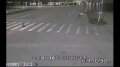 实拍阳江学生无证驾驶被撞 当场死亡