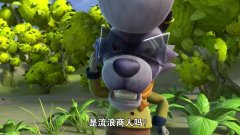 猪猪侠:小红帽走在森林,遇上了野狼君,野狼君骗吃又骗喝!